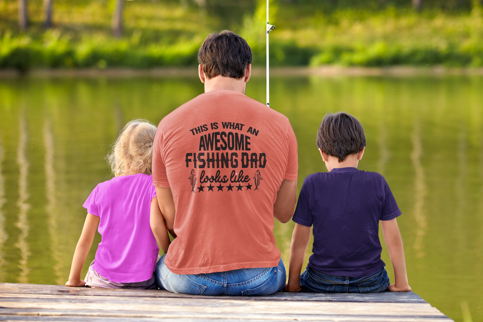 Dad Shirt: This is What an Awesome Fishing Dad Looks Like