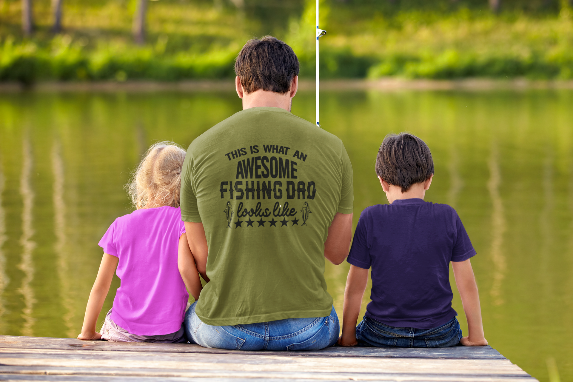 Dad Shirt: This is What an Awesome Fishing Dad Looks Like