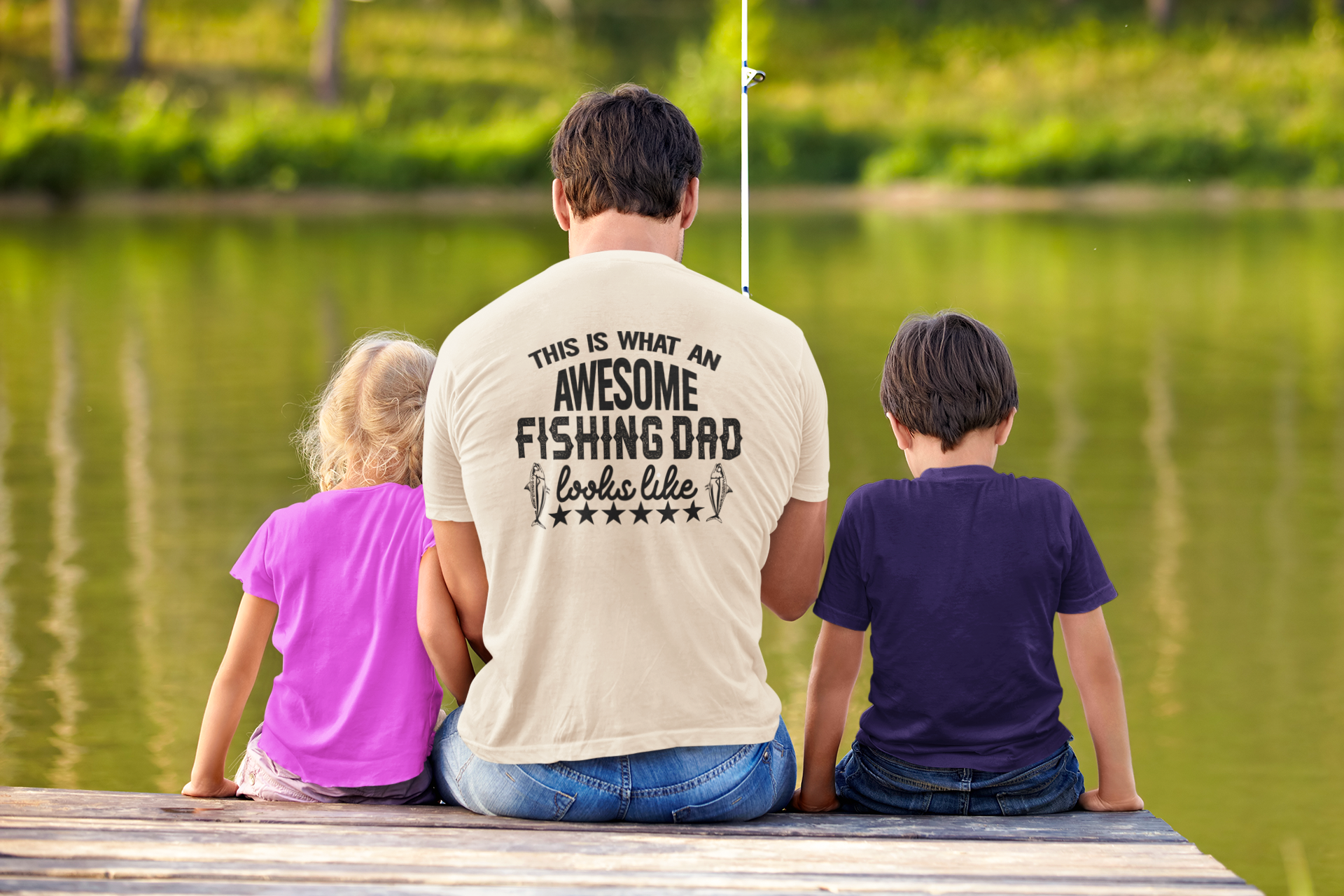 Dad Shirt: This is What an Awesome Fishing Dad Looks Like