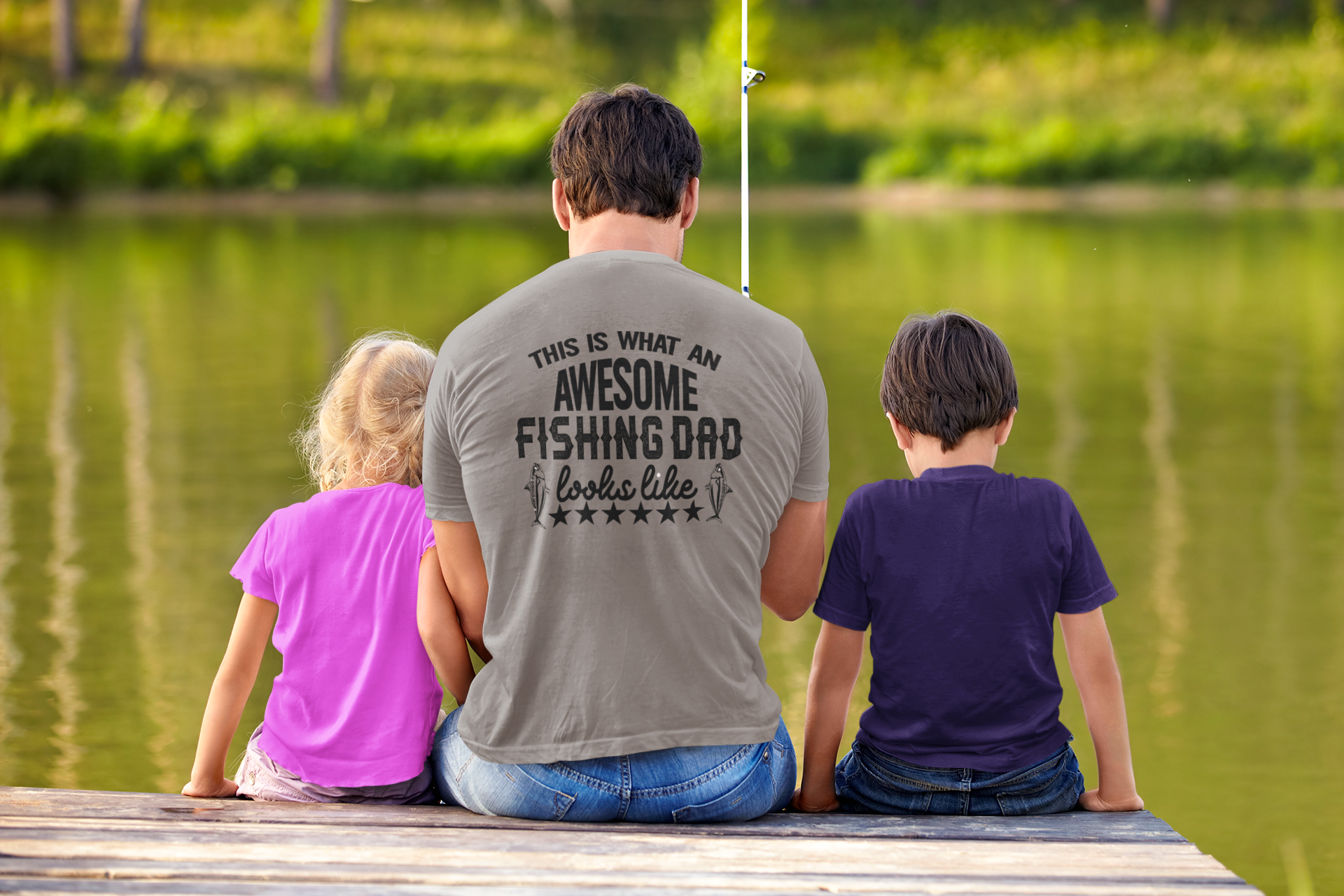 Dad Shirt: This is What an Awesome Fishing Dad Looks Like