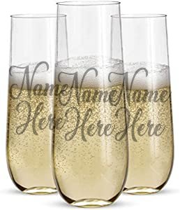 Beautiful Etched Wine Glasses