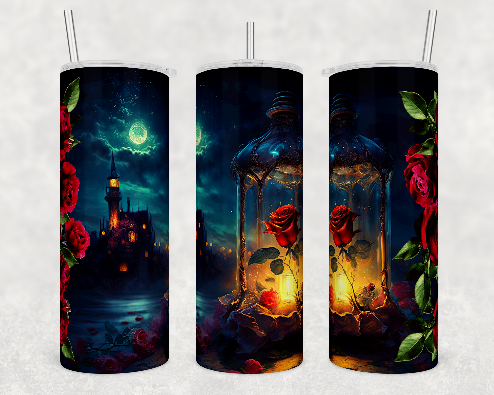 Stunning Water Color Stainless Steel Drinkware
