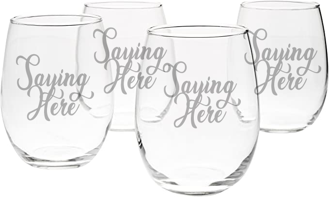 Beautiful Etched Wine Glasses