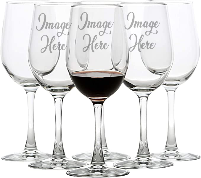 Beautiful Etched Wine Glasses